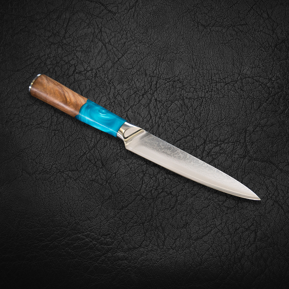 CUSTOM HANDMADE DAMASCUS Japanese Chef Knife, Olive