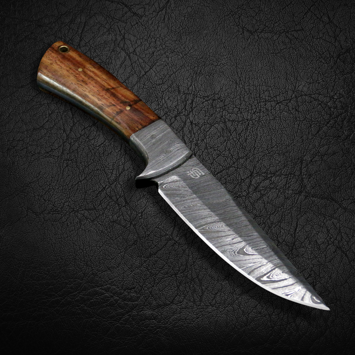 Bolognesi Handmade Damascus Steel Hunting Knife with Damascus Bolster –  Forseti Steel