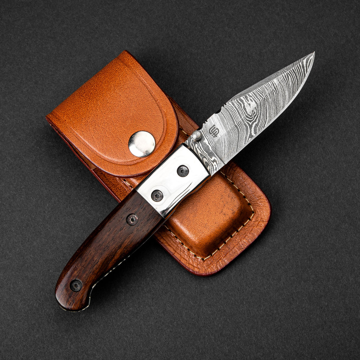 Damascus flip pocket knife, Hobbies & Toys, Stationery & Craft, Craft  Supplies & Tools on Carousell