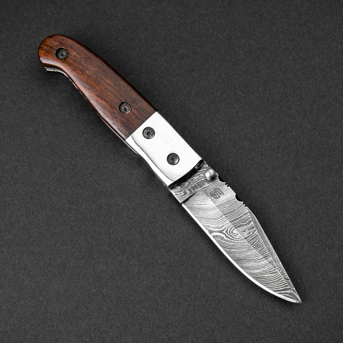 Jellas Damascus Pocket Knife for Men, Folding Knife Outdoor