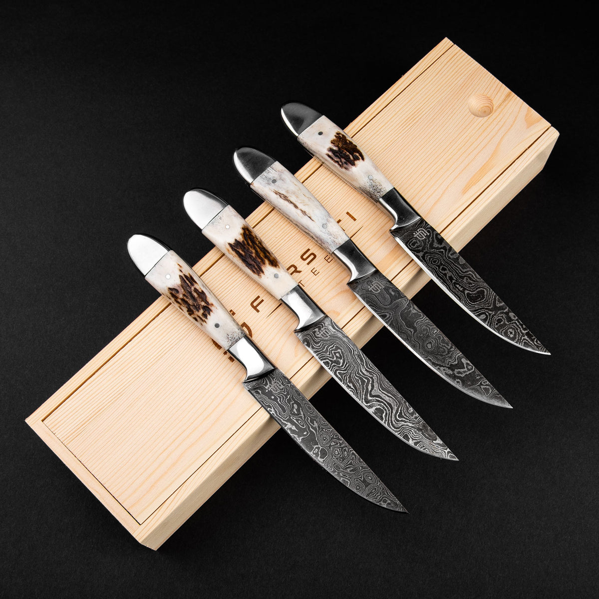 DSNN Steak Knives Set of 6 Muti-color Kitchen Ceramic Knife Set Sharp  Outdoor BBQ Knife