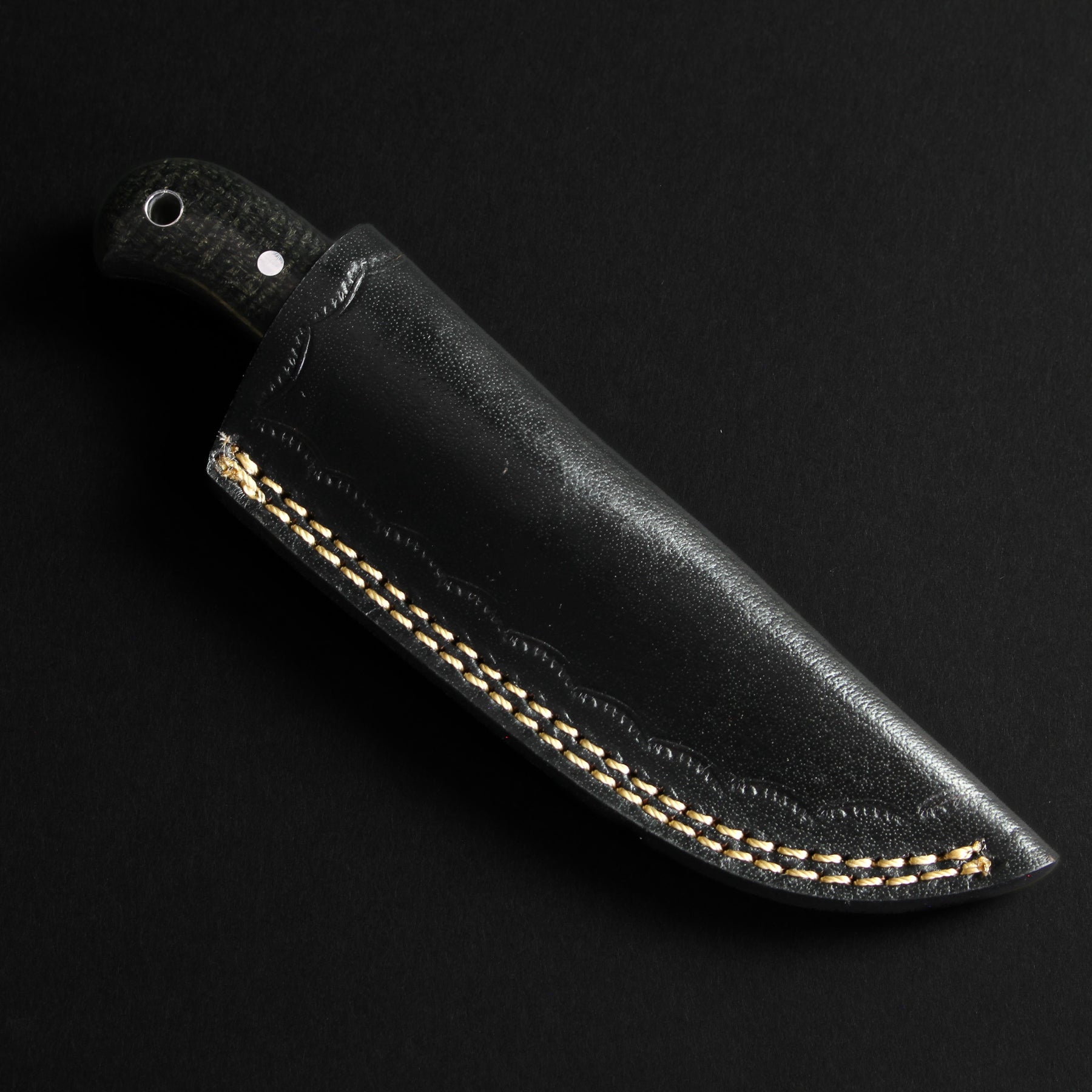 George Shackleton Hand Tools Shackleton Hand-Forged Damascus Steel Skinner | Black G10 | Forseti Steel