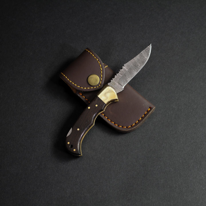 Freuchen EDC Damascus Folding Knife - Everyday Carry – Forseti Steel
