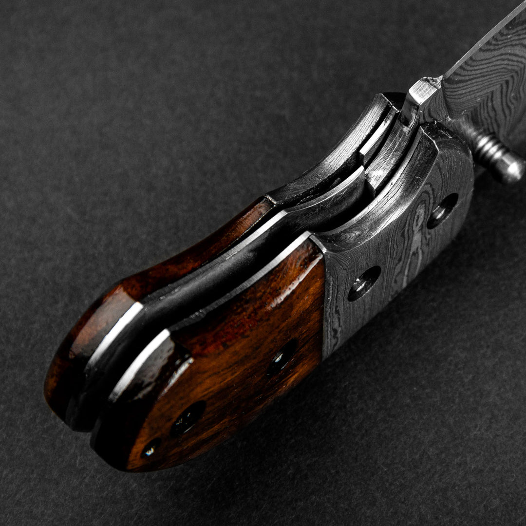 Lightoller Damascus Steel EDC Folding Knife – Forseti Steel