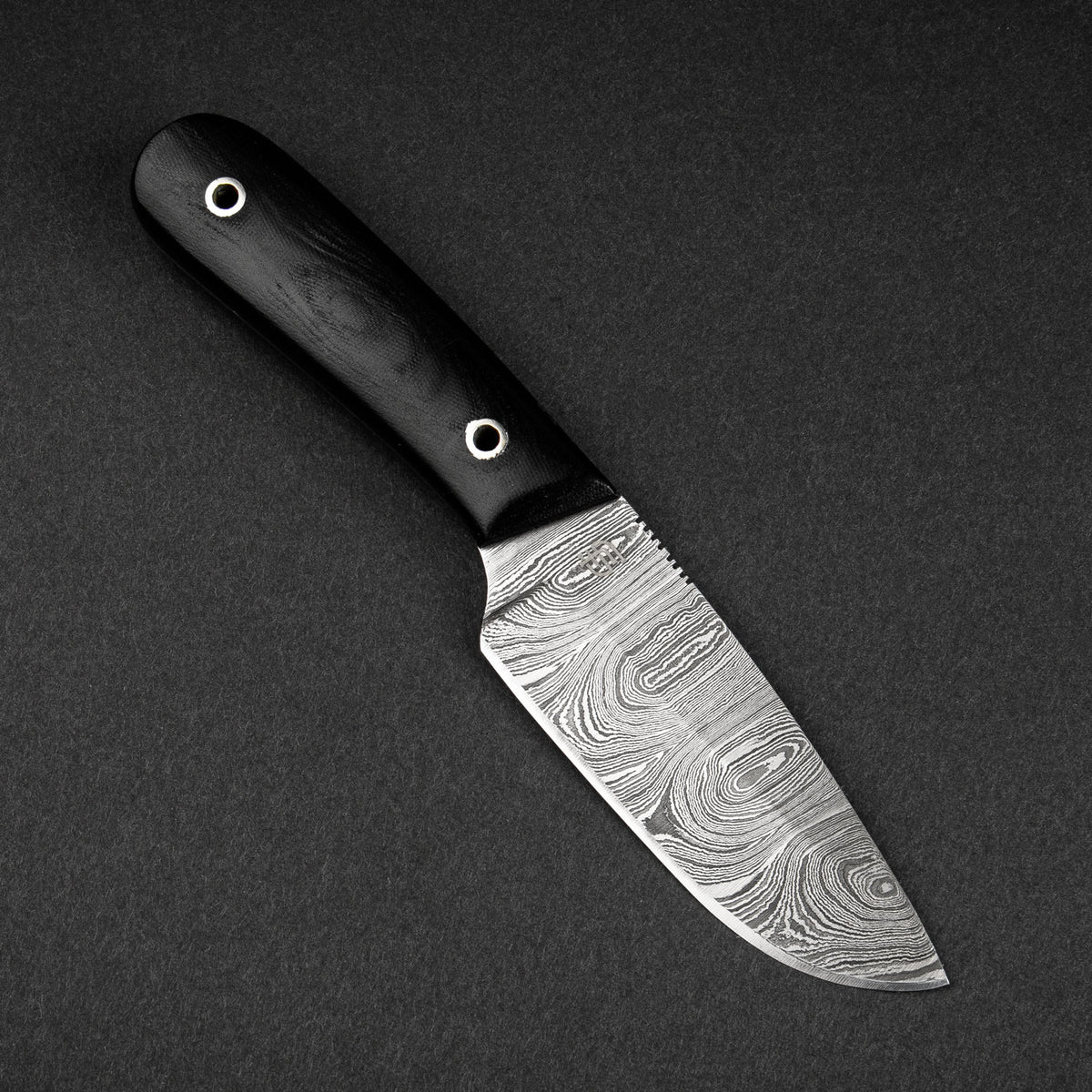 EDC Fixed Blade Damascus Steel Knife – Forseti Steel