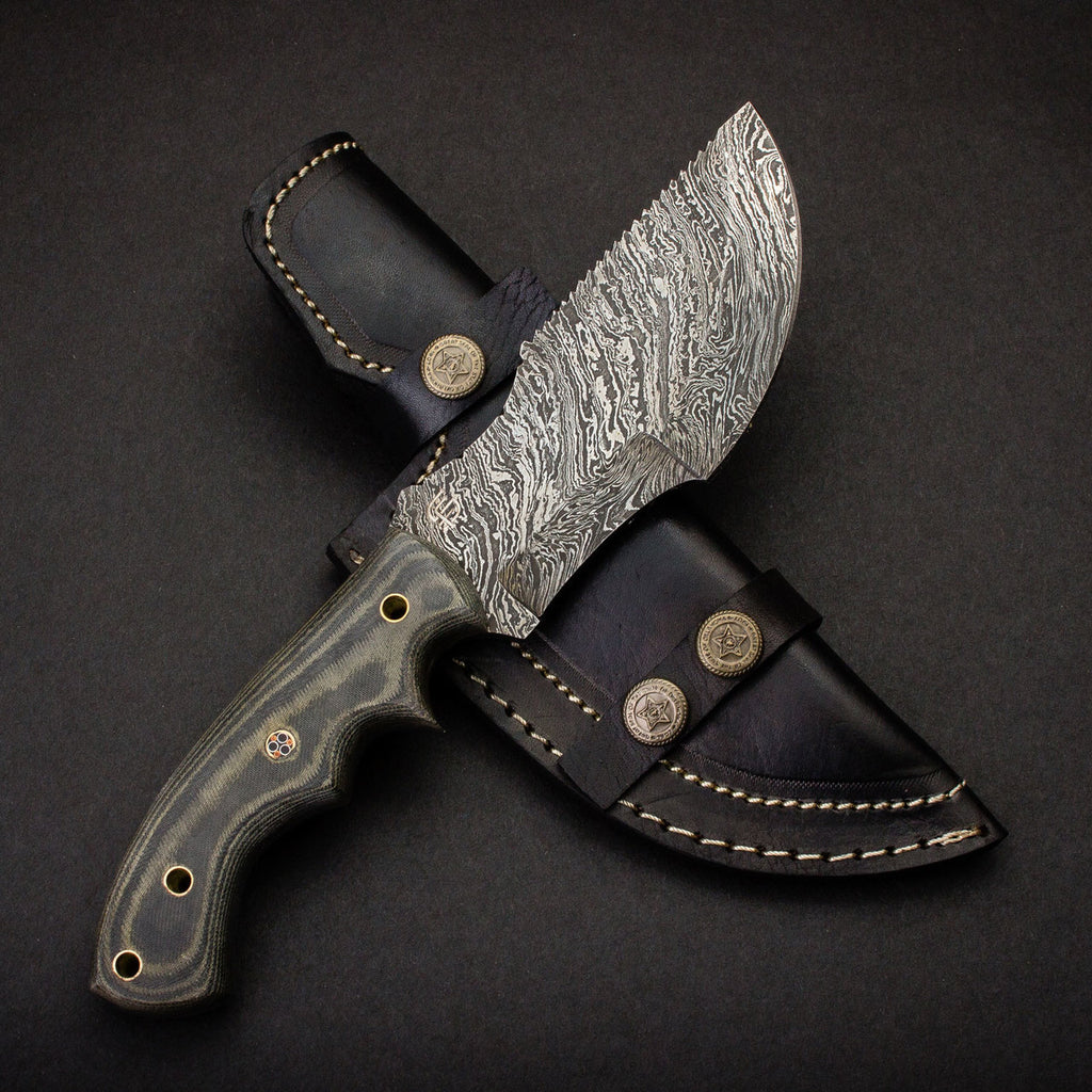 ANUBIS - HAND MADE DAMASCUS STEEL KNIFE by Forseti Steel